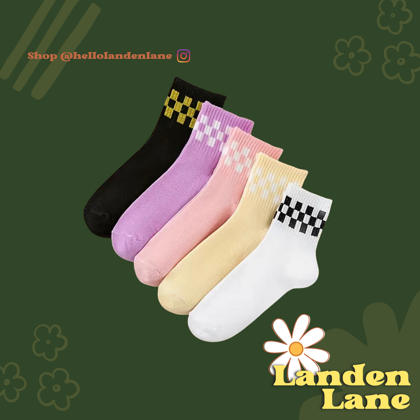 Colorful Checkered Sock Pack