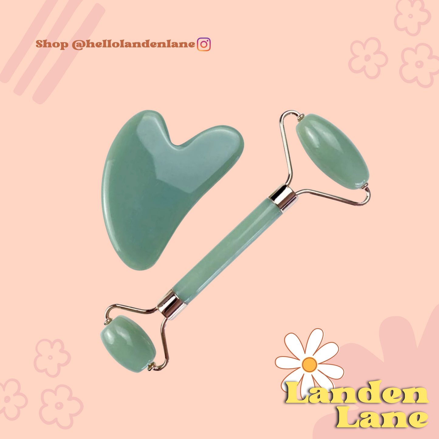 Jade Gua sha and Roller