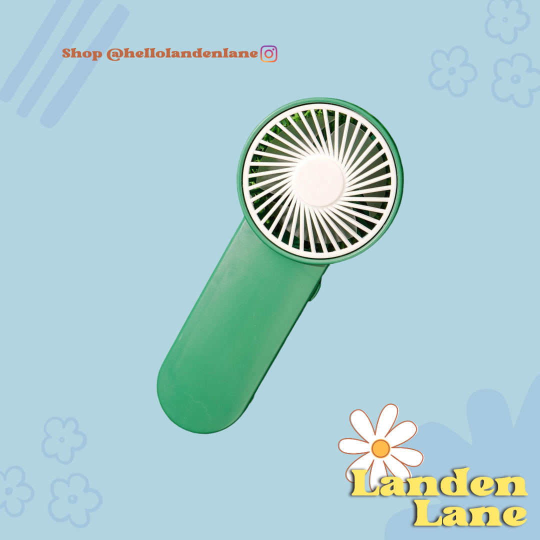 Green Handheld Fan