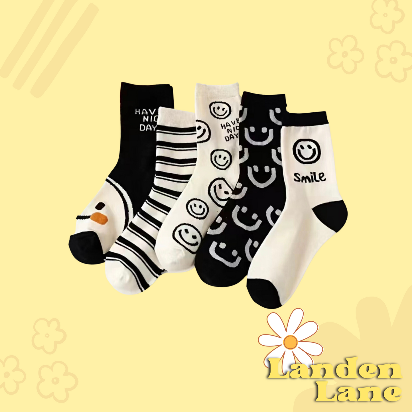 Smile :) All over print sock Pack