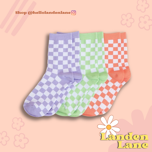 Colorful Checkered Sock Pack